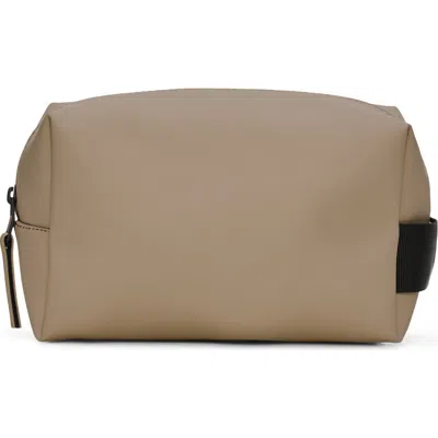 Rains Small Waterproof Toiletry Bag In Sand