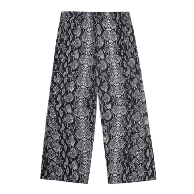 Rains Snake Print Mito Pants In Black