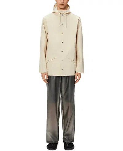 Rains Snap Closure Raincoat Jacket In Dune In Neutral