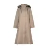 Rains Softshell A-line Raincoat In Brown
