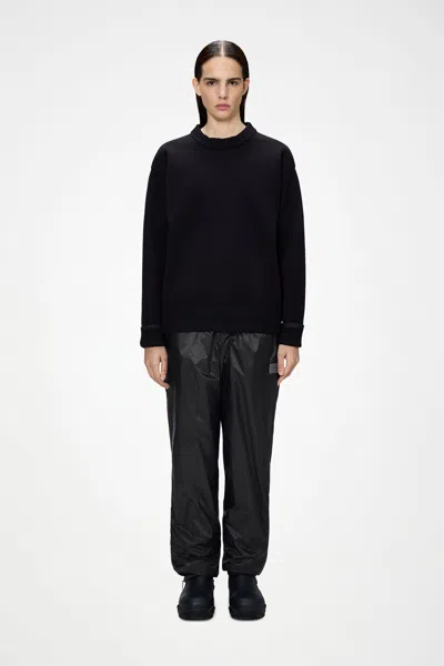 Rains Sowa Knit Crew Neck In Black