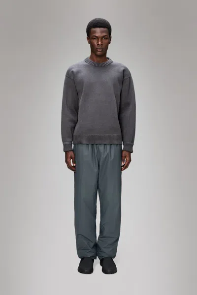 Rains Sowa Knit Crew Neck In Gray