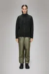 Rains Sowa Knit Zip Cardigan In Black