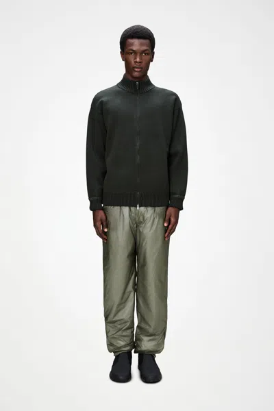 Rains Sowa Knit Zip Cardigan In Black