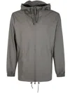 Rains Storm Protection Coat Drawstring Hem In Gray