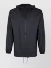 Rains Storm Breaker Hooded Coat With Drawstring Hem In Black