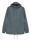 Rains Storm Breaker Hooded Zip-front Jacket In Blue