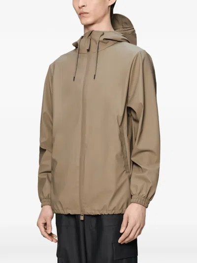 Rains Storm Breaker Jacket In Brown