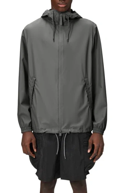 Rains Storm Breaker Waterproof Rain Jacket In Grey