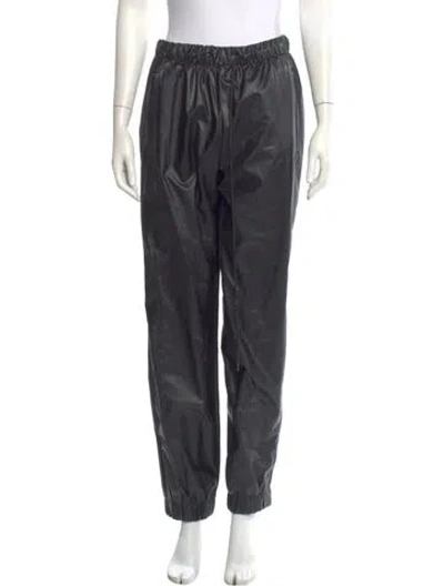 Pre-owned Rains Straight Leg Pants In Black