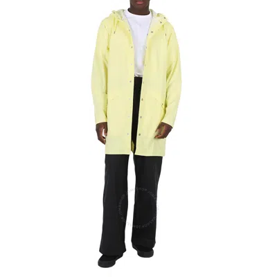 Rains Straw Lightweight Waterproof Long Jacket In Yellow
