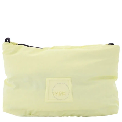 Rains Straw Loop Cosmetic Bag In Yellow