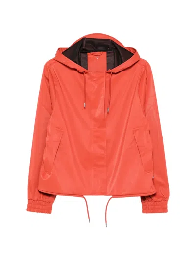 Rains String W Jacket In Orange