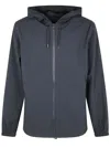 Rains Storm Breaker Hooded Coat With Drawstring Hem In Blue