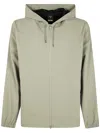 Rains Drawstring Hood Waterproof Jacket In Grey