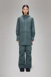 Rains Suva Hardshell Long Jacket In Gray