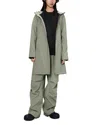 Rains Suva Hardshell Long Jacket In Green