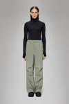 Rains Suva Hardshell Pants Wide In Green