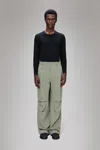 Rains Suva Hardshell Pants Wide In Green