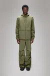 Rains Suva Hardshell Pocket Jacket In Green