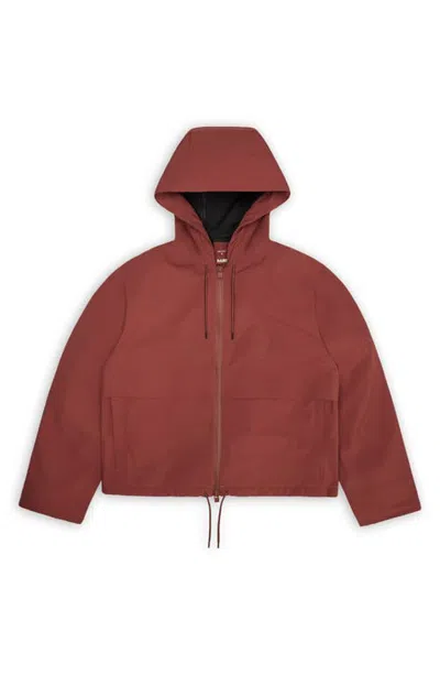 Rains Suva Hardshell Rain Jacket In Brown