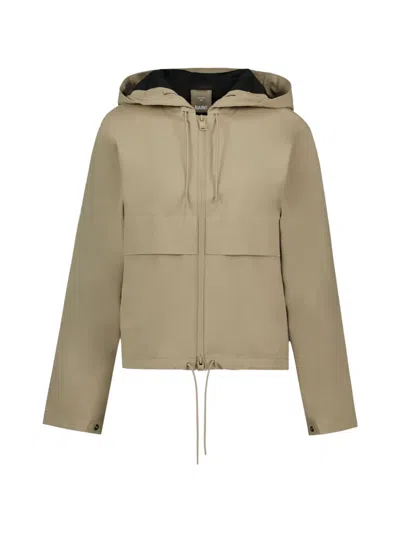 Rains Suva Hardshell Short String W Jacket In Green