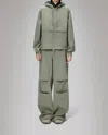 Rains Suva Hardshell Short String W Rain Jacket In Drift In Green
