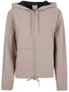 Rains "suva" Hardshell Short String Jacket In Beige