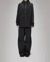 Rains Suva Hardshell Short String W Rain Jacket In Black In Black