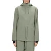 Rains Suva Hardshell Waterproof Hooded Rain Jacket In Green