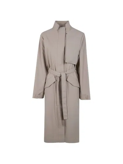 Rains "suva Hardshell" Woman Coat In Neutral