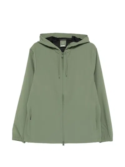 Rains Suva Hooded Hardshell Jacket In Green