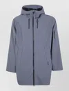 Rains Suva Hooded Softshell Jacket Multiple Pockets In Blue
