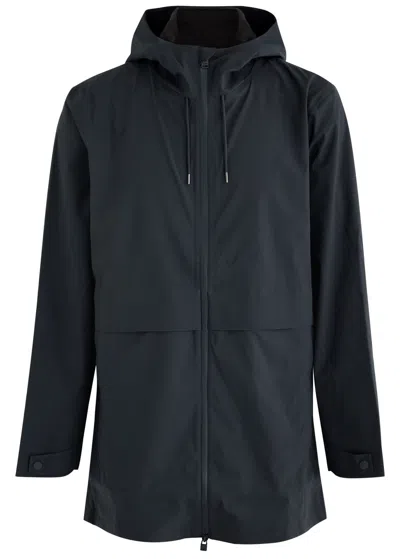 RAINS RAINS SUVA LONG HOODED SHELL JACKET