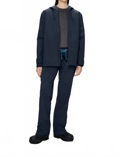 Rains Suva Long Rain Jacket In Navy In Blue