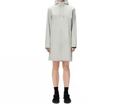 Rains Suva Long Rain Jacket In Sandstone In Gray