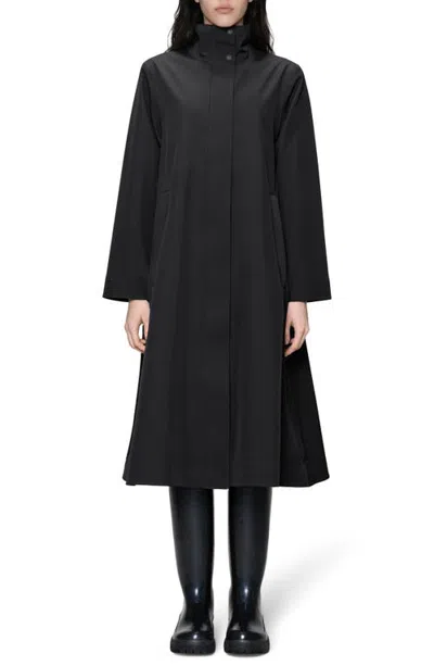 Rains Suva Softshell A-line Jacket In Blue