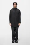 Rains Suva Softshell Long Jacket In Black