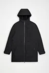 Rains Suva Softshell Long Jacket In Black