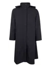 Rains Suva Vision Softshell A-line Hooded Raincoat In Black