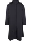 Rains Suva Vision Softshell A-line Hooded Raincoat In Black