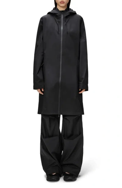 Rains Suva Waterproof Hard Shell Raincoat In Black
