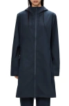 Rains Suva Waterproof Hard Shell Raincoat In Blue