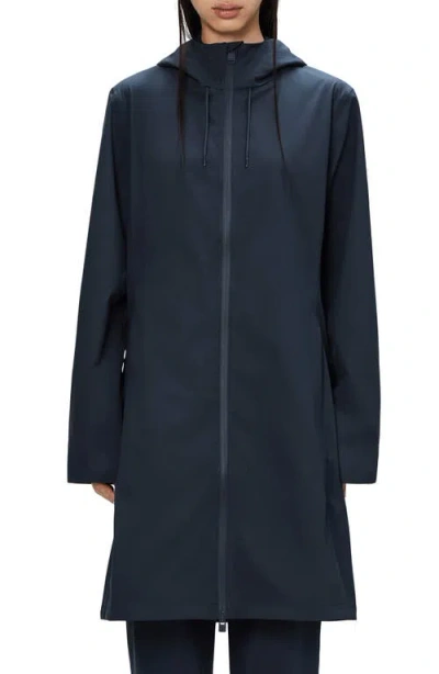 Rains Suva Waterproof Hard Shell Raincoat In Blue