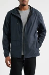 Rains Suva Waterproof Hooded Raincoat In Blue