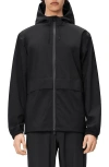 Rains Suva Waterproof Hooded Raincoat In Black
