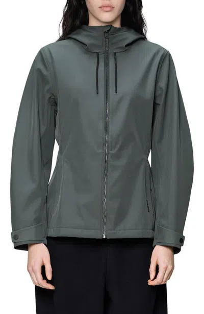 Rains Suva Waterproof Softshell Jacket In Gray