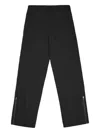 Rains Suva Zip-ankle Trousers In Black