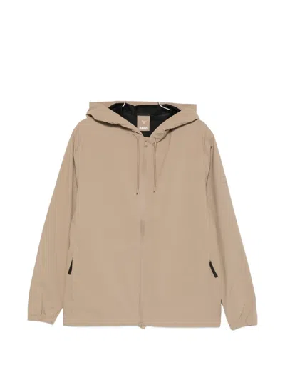 Rains Suva Zip-up Hooded Jacket In Neutral