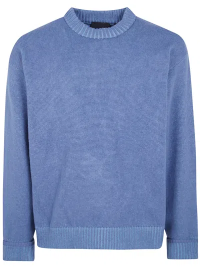 Rains Sweater Crew Neck "sowa" In Blue